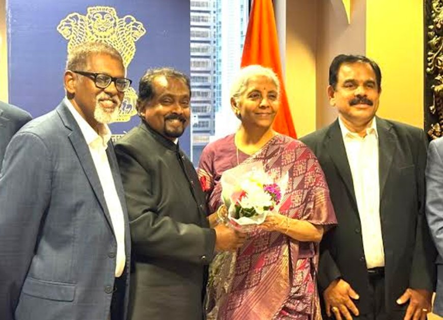 കേന്ദ്ര ധനകാര്യമന്ത്രി നിര്‍മ്മലാ സീതാരാമന് ഷിക്കാഗോയില്‍ ഉജ്വല സ്വീകരണം നല്‍കി