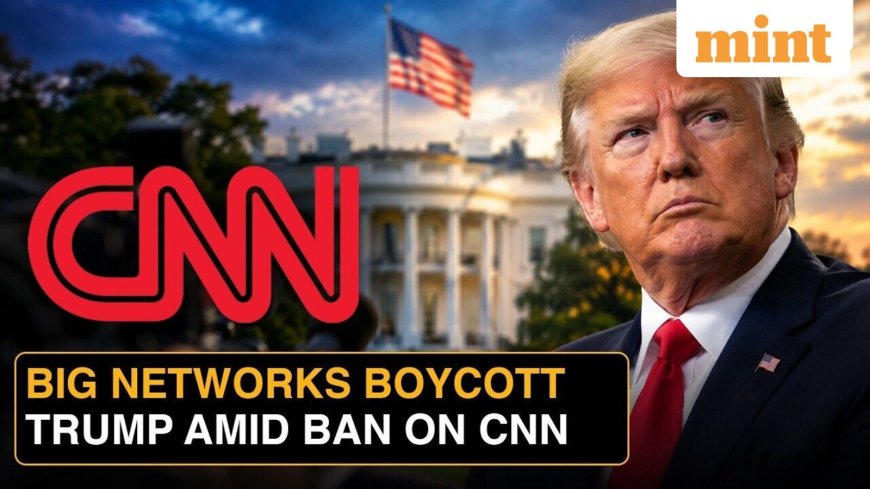 Major networks band together to drop joint video coverage of Trump after he banned CNN