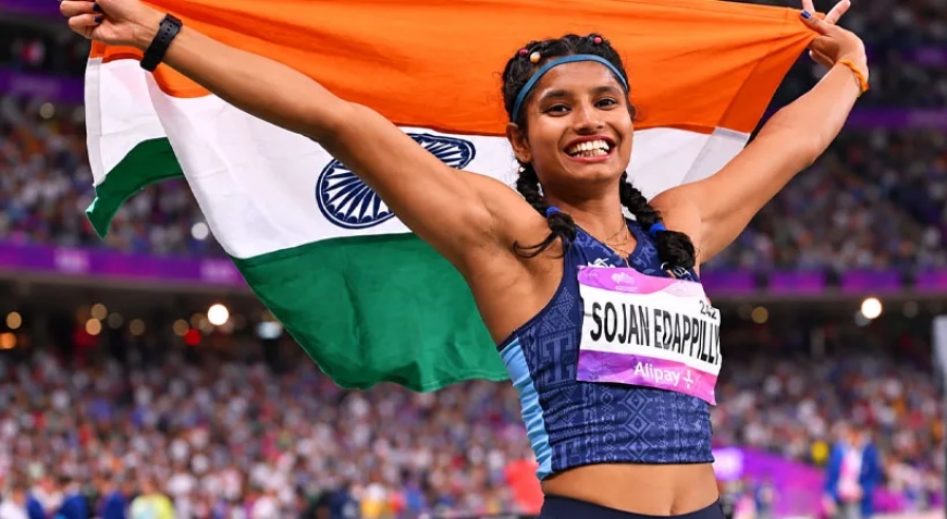 ഏഷ്യൻ ഗെയിംസിൽ മലയാളി താരം ആൻസി സോജന് വെള്ളി