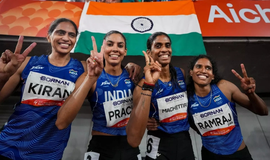 Indian women win 4x400 relay gold
