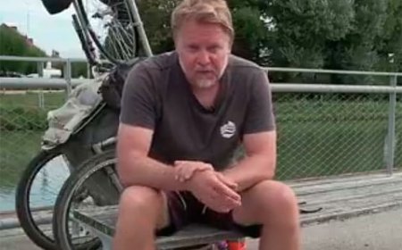 British adventurer Karl Bushby back on UK soil after 28-year round-the-world walk
