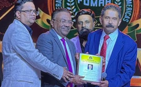 ഫോമാ മുൻ സെക്രട്ടറി ജോൺ സി. വർഗീസിന് ലൈഫ് ടൈം അച്ചീവ്മെന്റ് അവാർഡ്