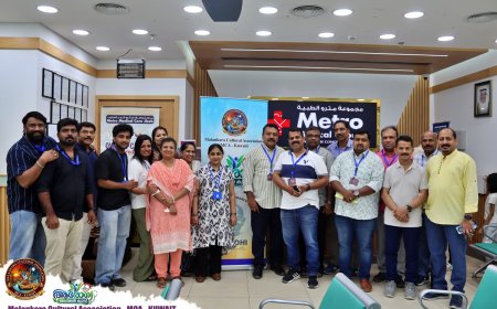   MCA 'ആരോഗ്യ 2026' മെഡിക്കൽ ക്യാമ്പും മഹാത്മാ ഗാന്ധി അനുസ്മരണവും സംഘടിപ്പിച്ചു