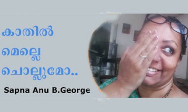 "കാതിൽ മെല്ലെ ചൊല്ലുമോ"; സപ്ന അനു ബി ജോർജ്