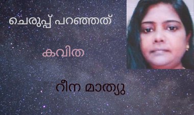 ചെരുപ്പ് പറഞ്ഞത്: കവിത, റീന മാത്യു