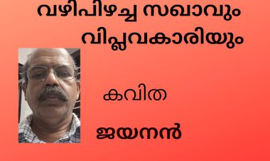 വഴിപിഴച്ചസഖാവും  വിപ്ലവകാരിയും:  കവിത ,   ജയനൻ