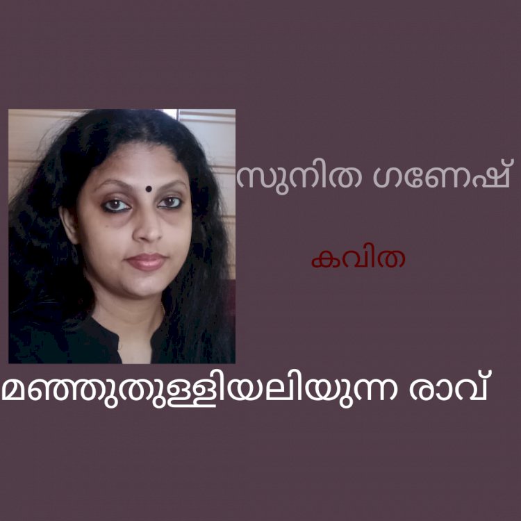 മഞ്ഞുതുള്ളിയലിയുന്ന രാവ്: കവിത, സുനിത ഗണേഷ്